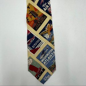 The Smithsonian institute men's ties featuring airplanes past and present